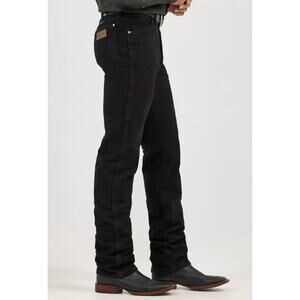 Wrangler Black Jeans Men’s 36x38 Straight Leg Denim Classic Fit
